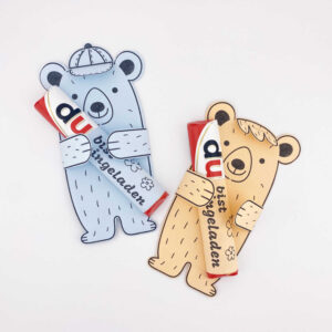 Kindergeburtstag Einladung "Bär"